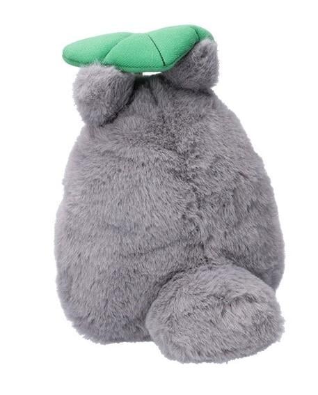 MY NEIGHBOUR TOTORO - Grey Totoro with leaf - Nakayoshi Plush - 3