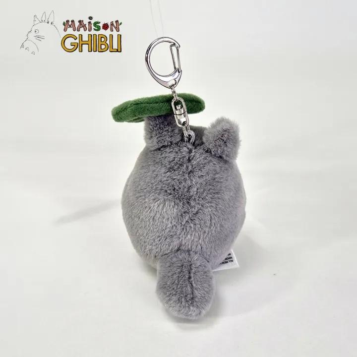 MY NEIGHBOR TOTORO - Grey Totoro leaf - Plush Keychain Nakayoshi - 3