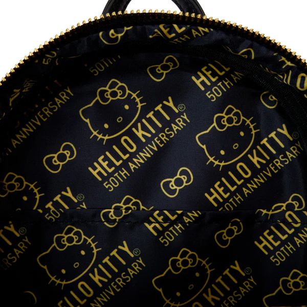 SANRIO - 50ème Anniversaire - Mini Sac à Dos Metallique Doré LoungeFly - 4