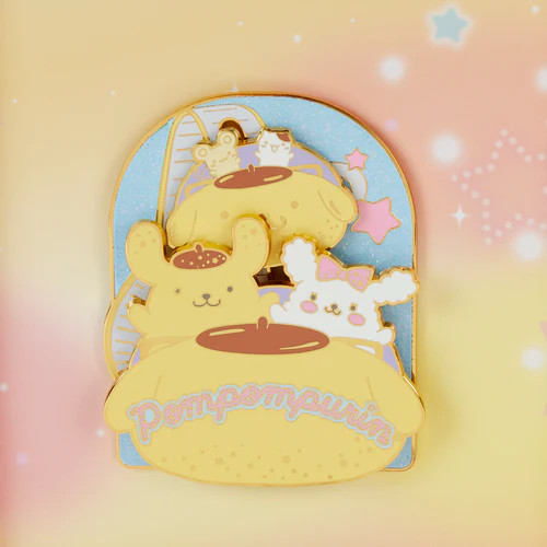 SANRIO - Pompompurin Carnaval Attraction - Pins 8cm Loungefly - 4