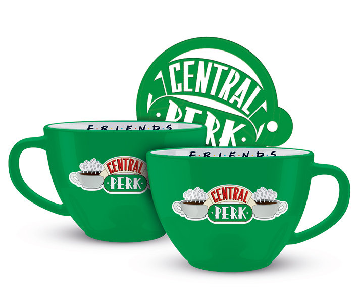Friends MTM25576 Tazza Da Viaggio In Metallo 425 Ml – Central Perk | Coperchio Richiudibile, Resistente, Licenza Ufficiale, Regalo Per Fan Della Serie - 4