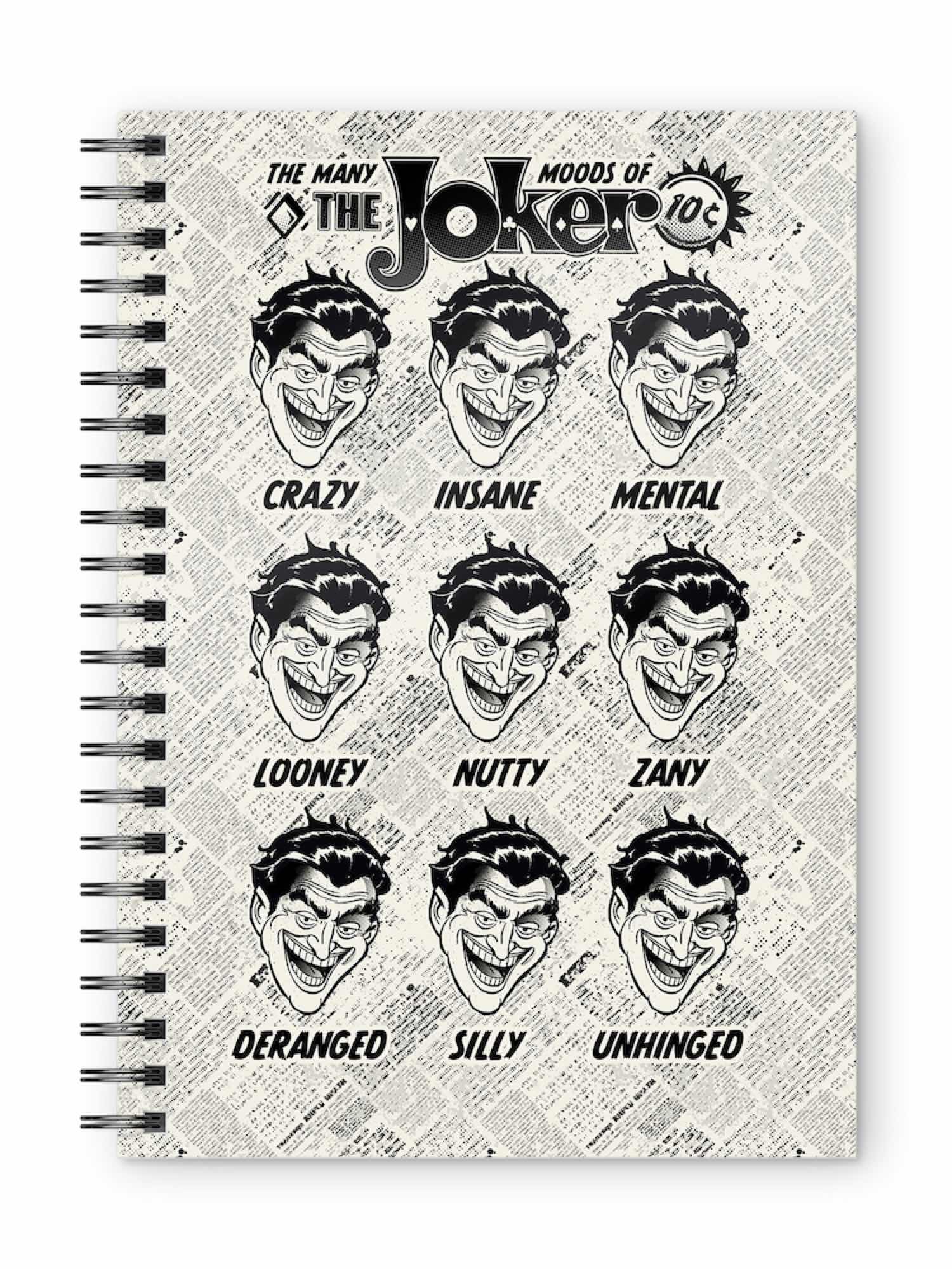 DC COMICS - Joker Faces - A5 Spiral Notebook_IMAGE_1