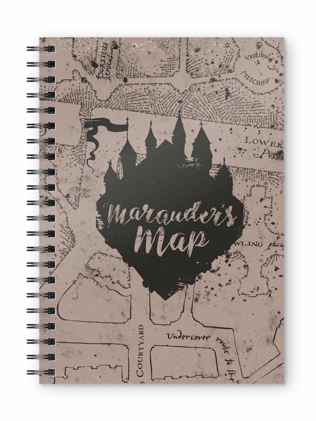 HARRY POTTER - Marauder's Map - A5 Spiral Notebook : ShopForGeek.com ...