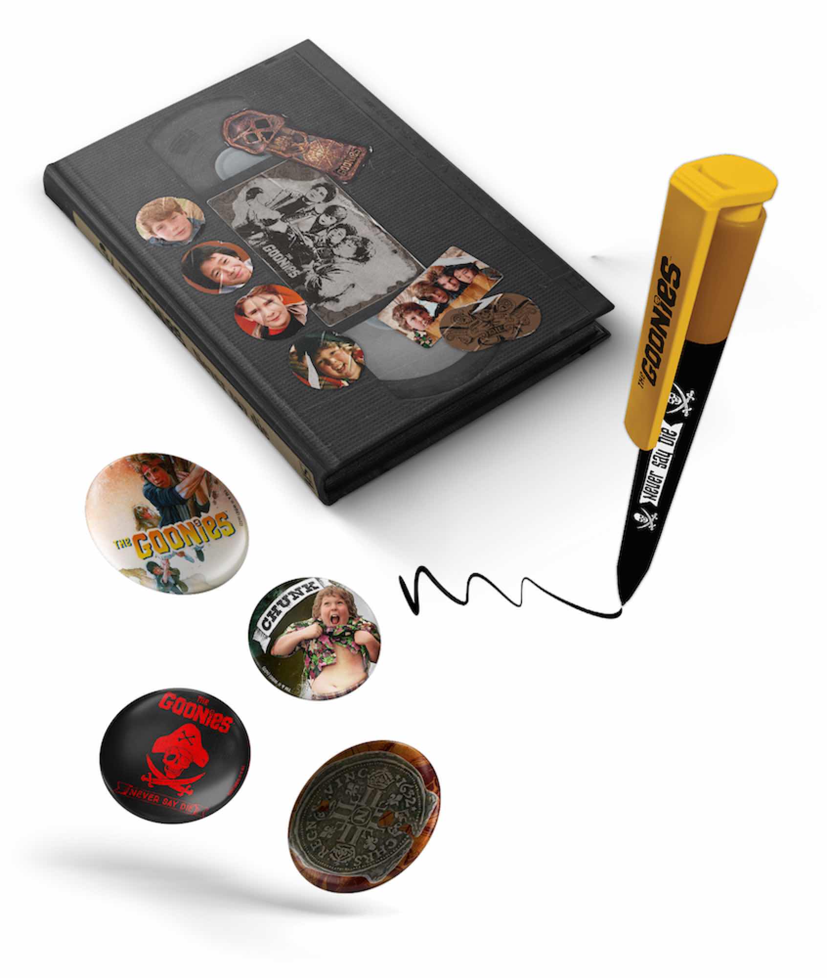 THE GOONIES - Set VHS - Stationery Set (Notebook, Badges and Pen)_IMAGE_2