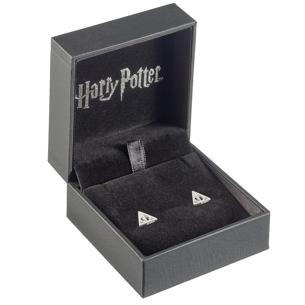 HARRY POTTER - Reliques de la Mort - Boucle d'Oreilles Argent Massif - 2