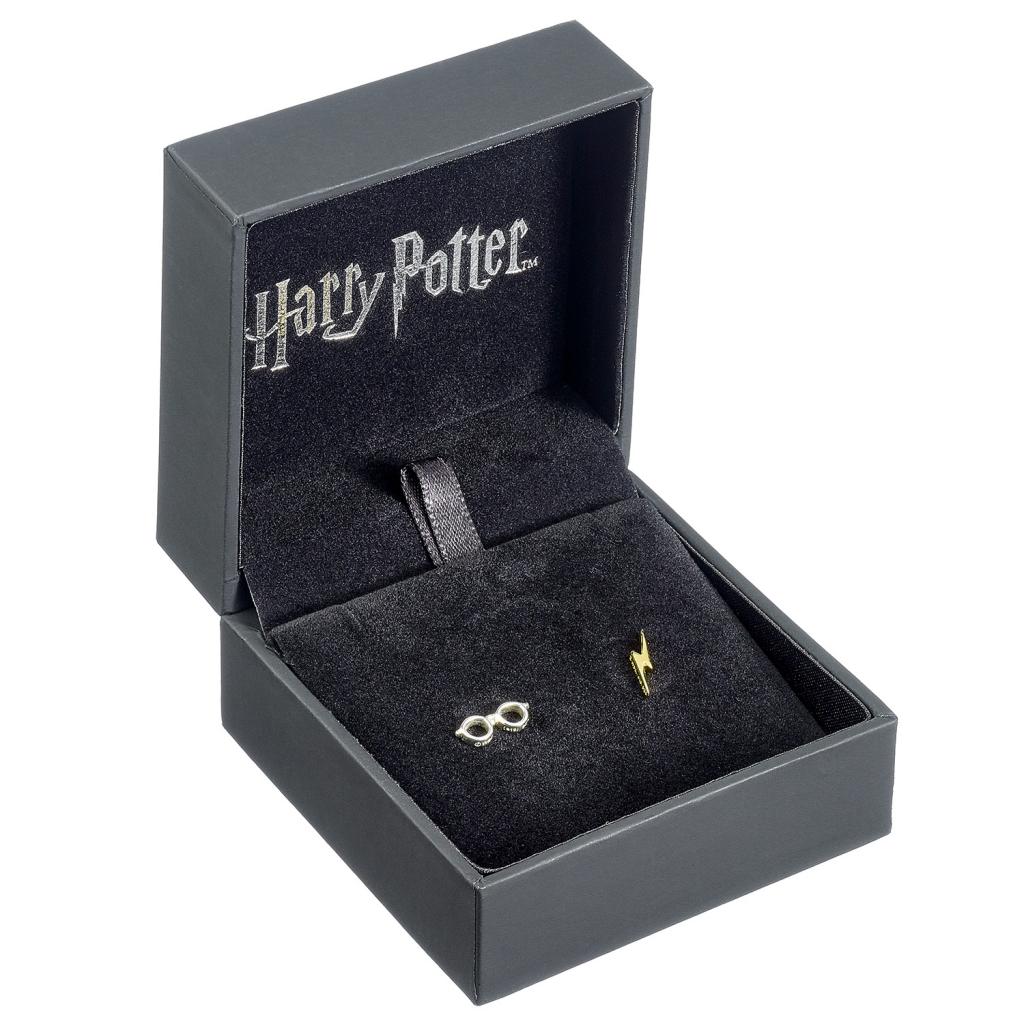HARRY POTTER - Eclair & Lunettes - Boucle d'Oreilles Argent Massif - 2
