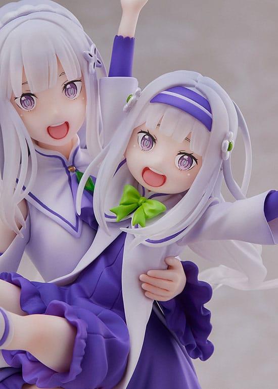 RE ZERO - Emilia & Emilia Enfance - Statuette 24cm - 6