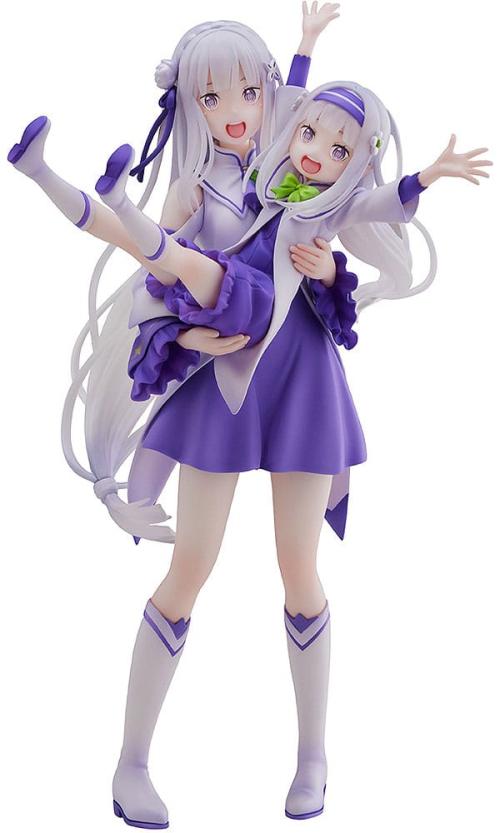 BEMS RE ZERO Emilia & Emilia Enfance Statuette 24cm