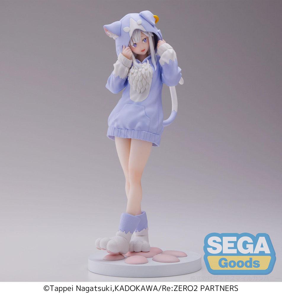 RE ZERO - Emilia Mofumofu Pack - Figurine Luminasta 21cm - 4