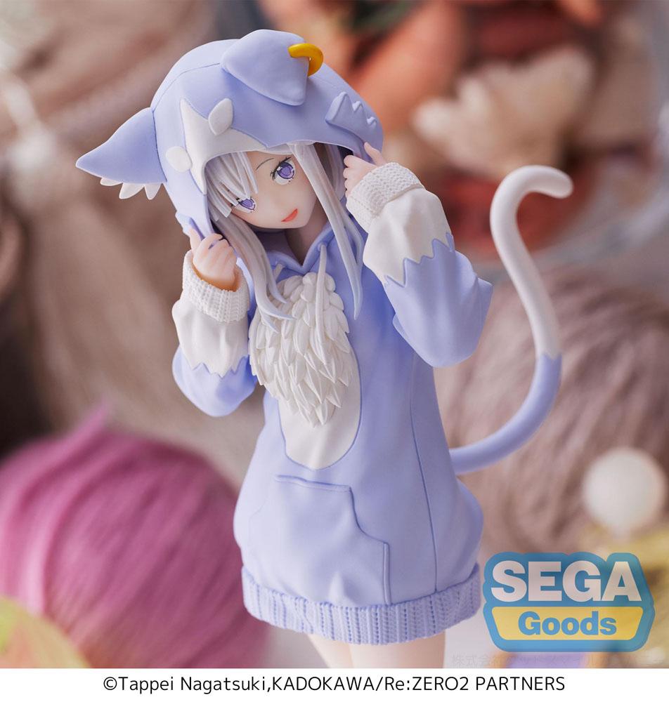 RE ZERO - Emilia Mofumofu Pack - Figurine Luminasta 21cm - 5