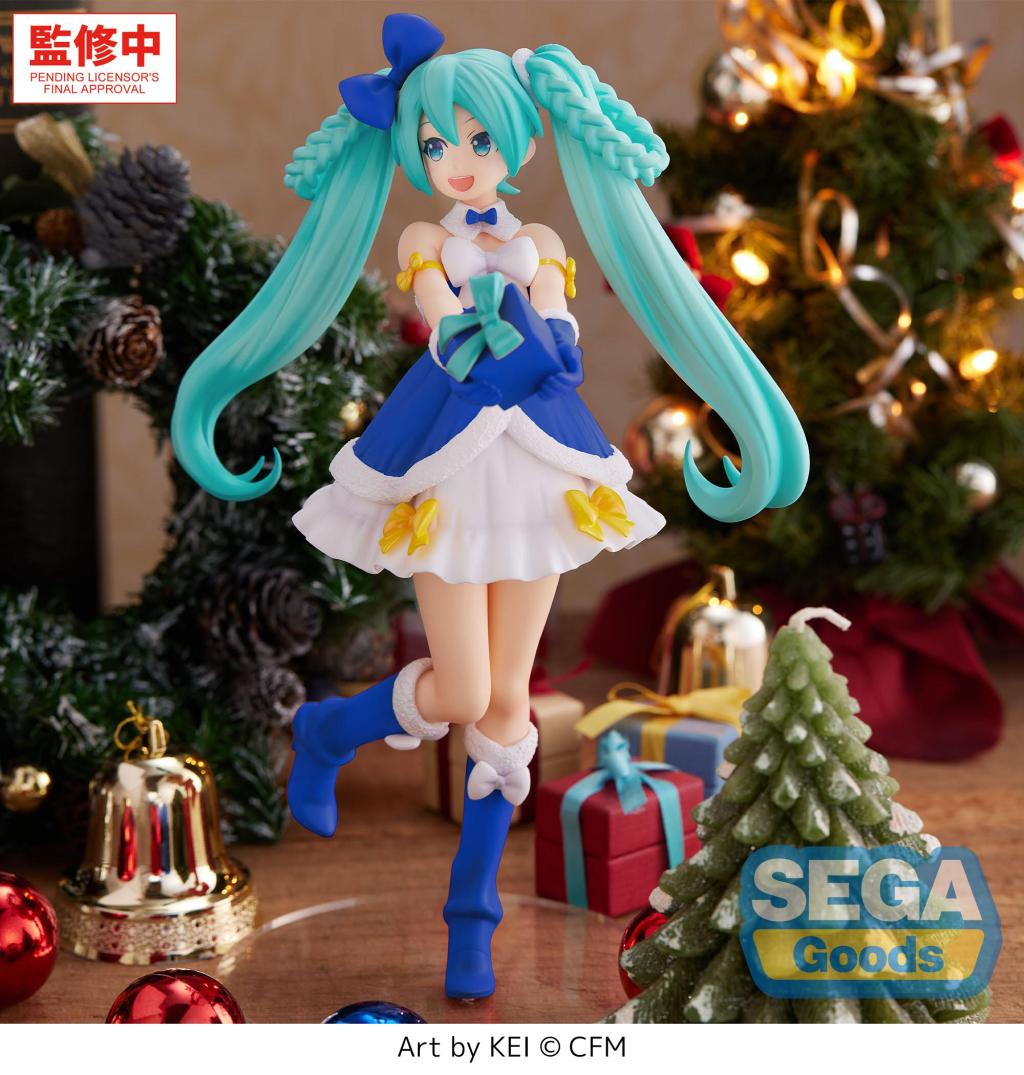 HATSUNE MIKU - Saphire Christmas - Figure High Premium 21cm - 2