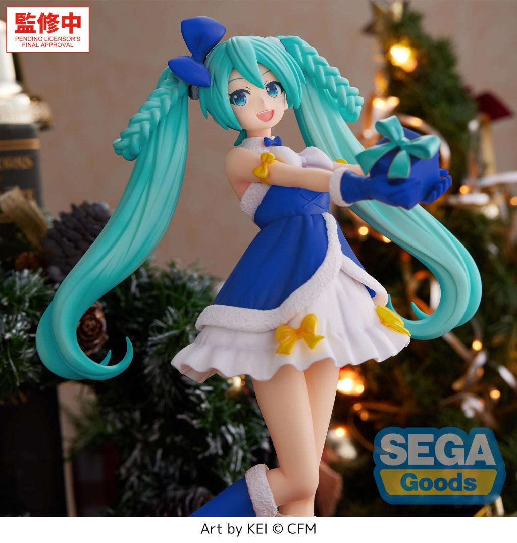 HATSUNE MIKU - Saphire Christmas - Figure High Premium 21cm - 3