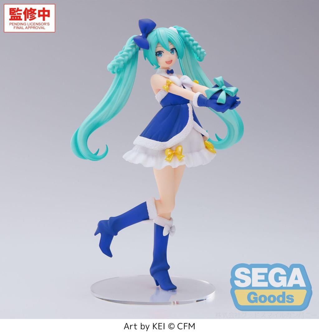 HATSUNE MIKU - Saphire Christmas - Figure High Premium 21cm - 5