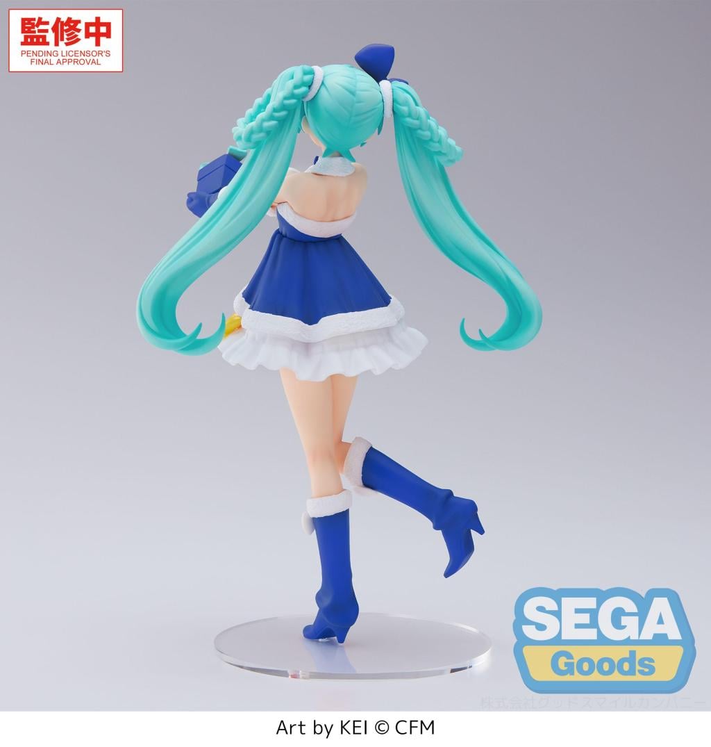 HATSUNE MIKU - Saphire Christmas - Figure High Premium 21cm - 6