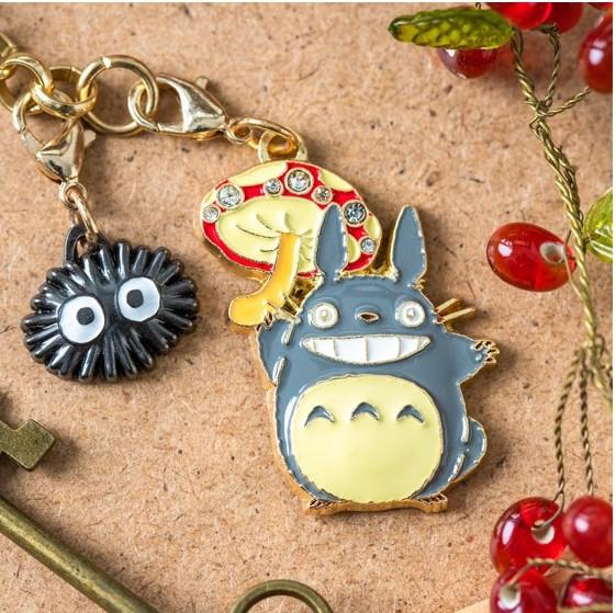 MON VOISIN TOTORO - Totoro gris & champignon - Chainette charms - 2