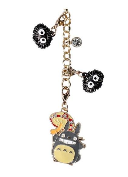 MON VOISIN TOTORO - Totoro gris & champignon - Chainette charms - 3