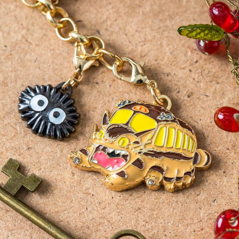 MY NEIGHBOR TOTORO - Chatbus & Noiraude - Chainette charms - 2