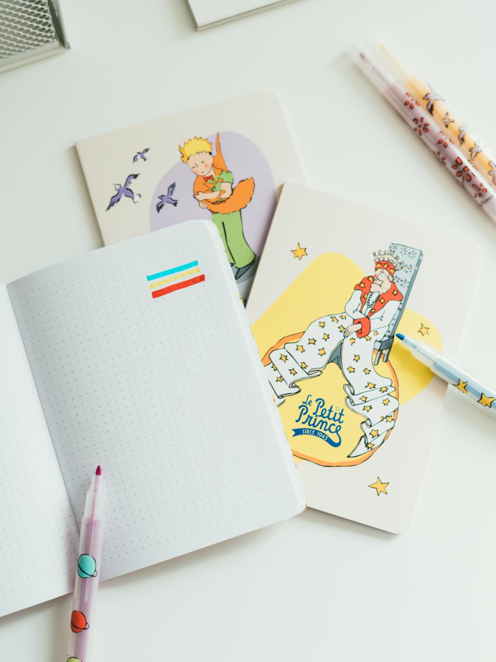 LE PETIT PRINCE - Set de Papeterie avec 3 Notebooks A6 - 10pc. - 3