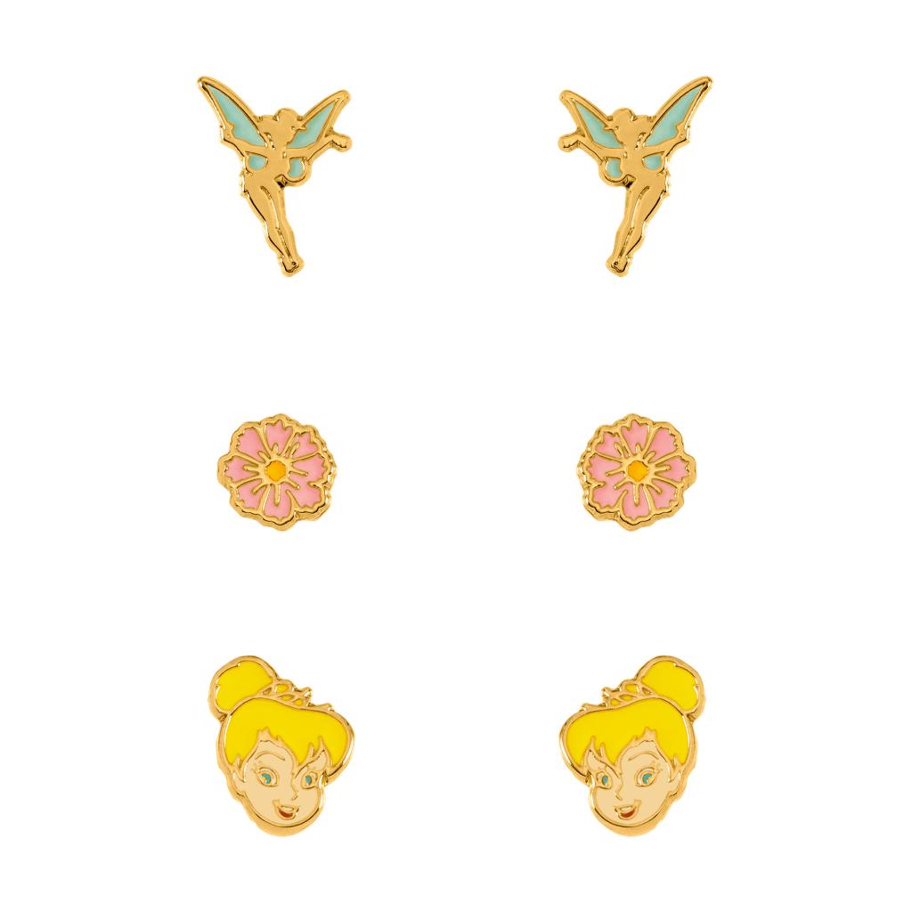 FEE CLOCHETTE - 3 Paires de Clous d'Oreilles - Laiton Plaqué - 5