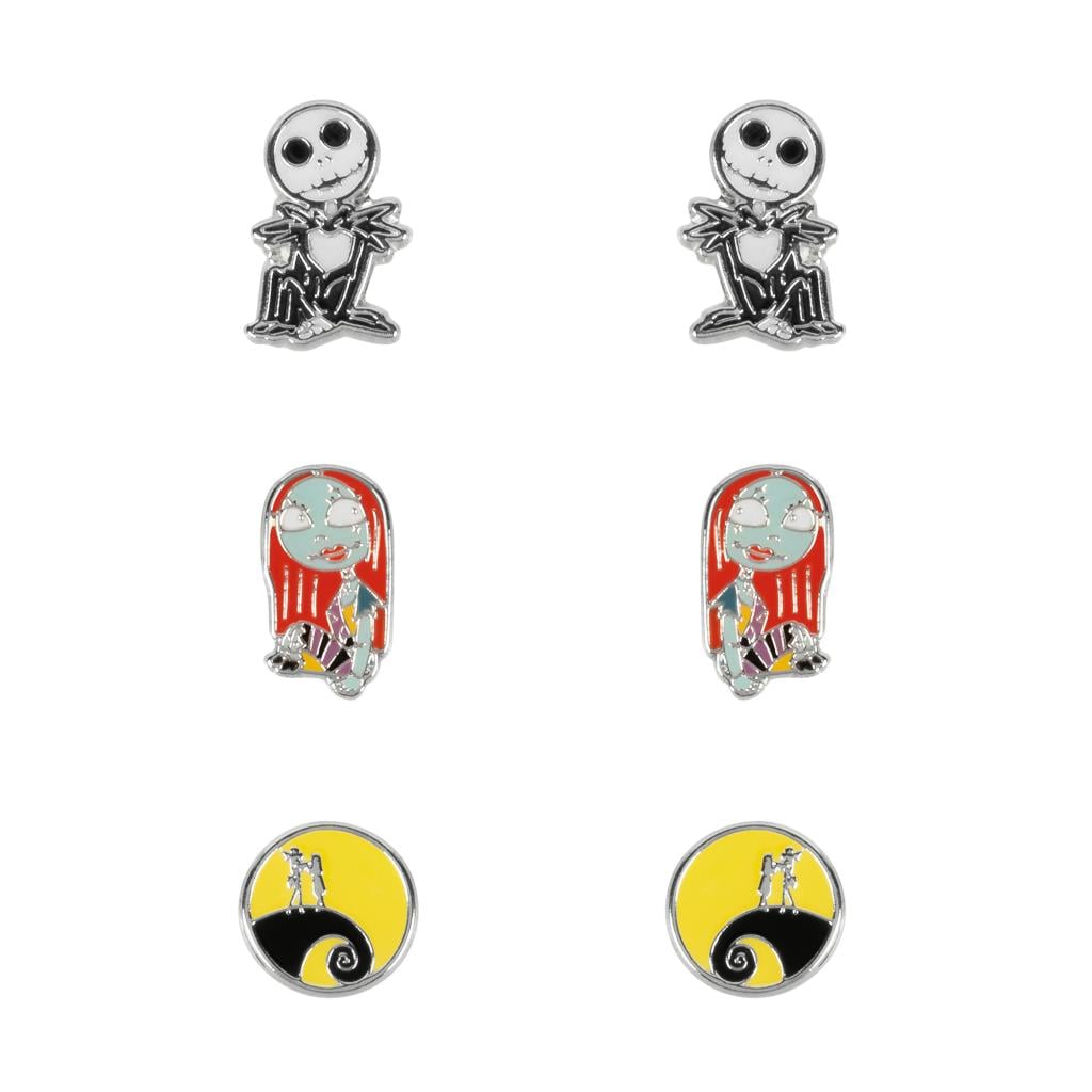 NBX - 3 Paires de Clous d'Oreilles - Laiton Plaqué - 5