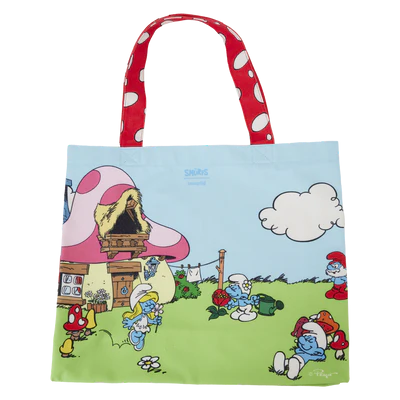 LES SCHTROUMPFS - Vie de Village - Canvas Tote Bag LoungeFly - 2
