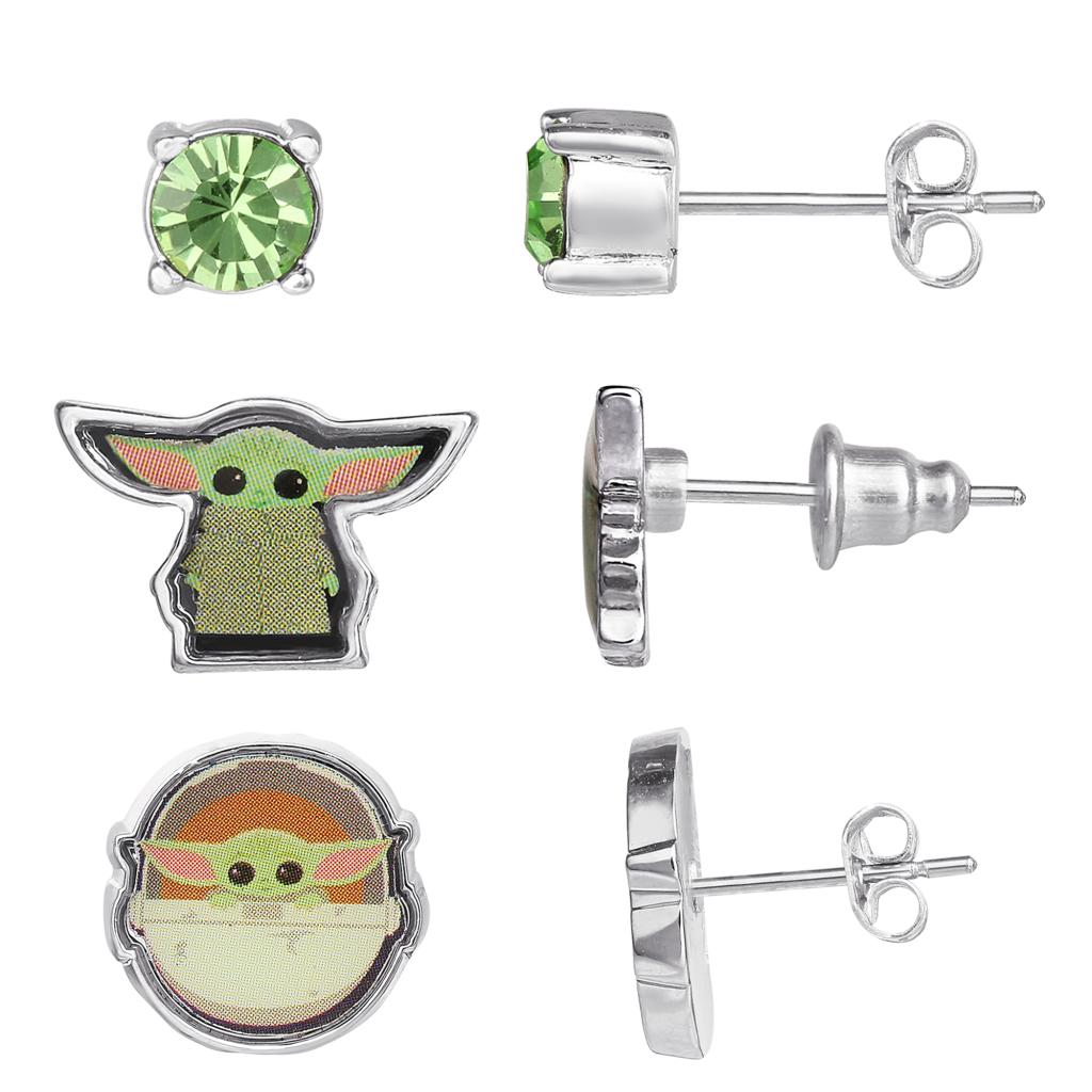 GROGU - Set de 3 Paires de Clous d'Oreilles - 2