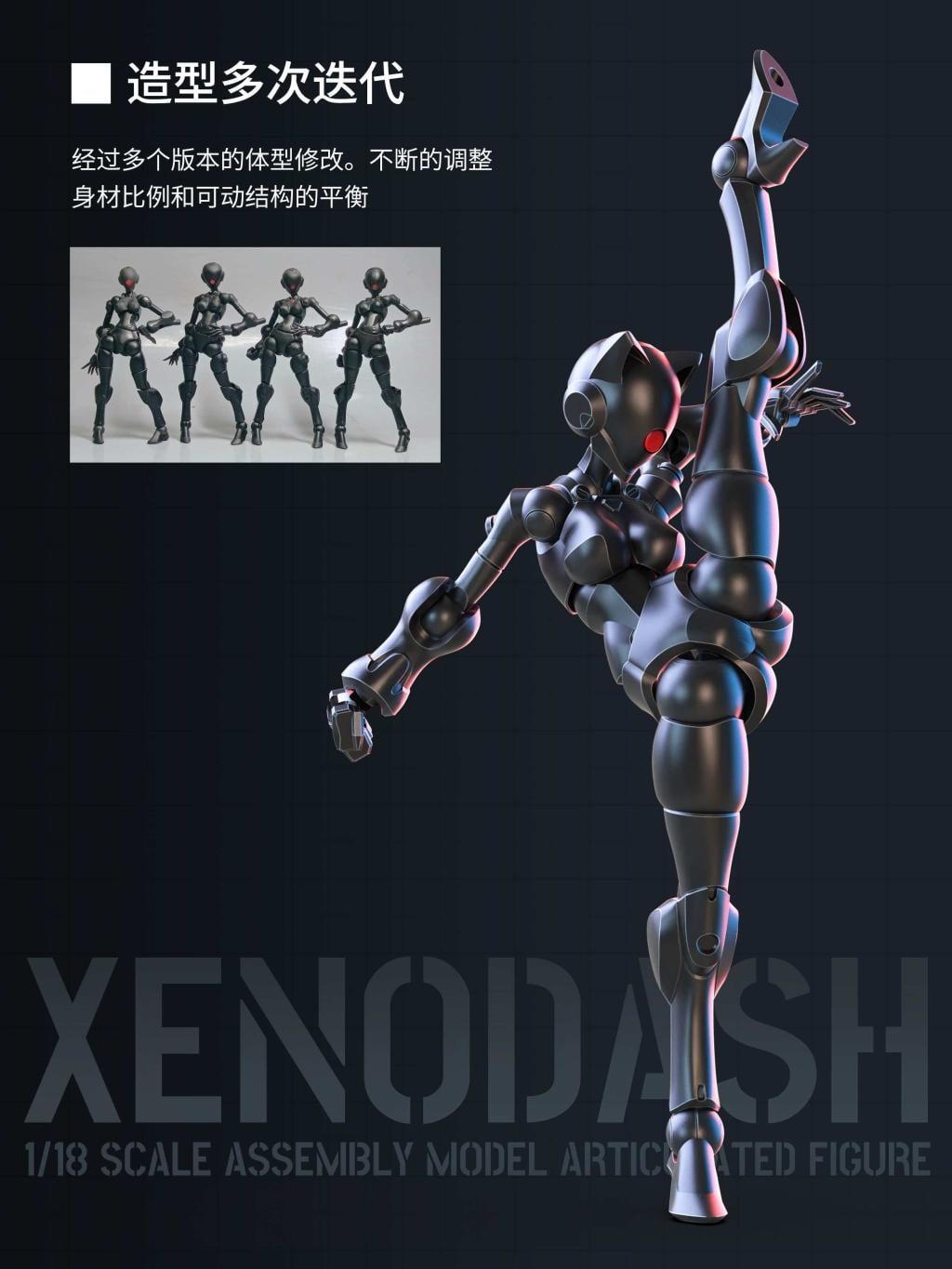 SHEIK MAINLAND - Xenodash (Black) - Model Kit 1/18 - 4