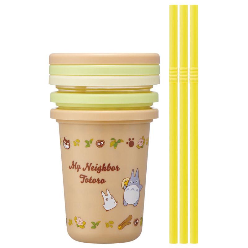 MY NEIGHBOR TOTORO - 3 glasses with straws set - 2