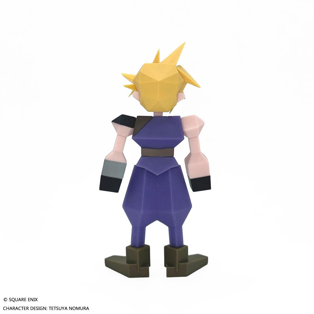 FINAL FANTASY VII - Cloud Strife - Figure Polygon Soft Vinyl 15cm - 3