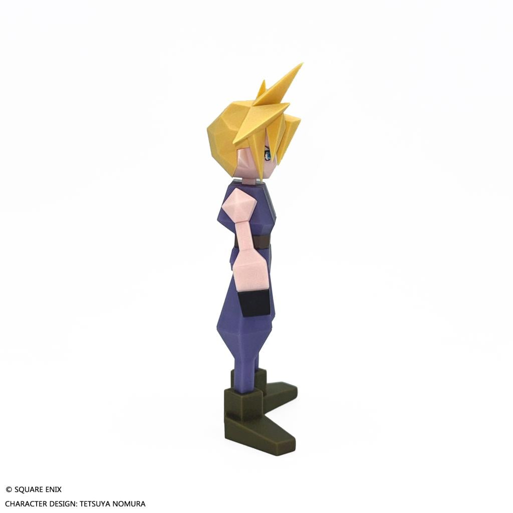 FINAL FANTASY VII - Cloud Strife - Figure Polygon Soft Vinyl 15cm - 4