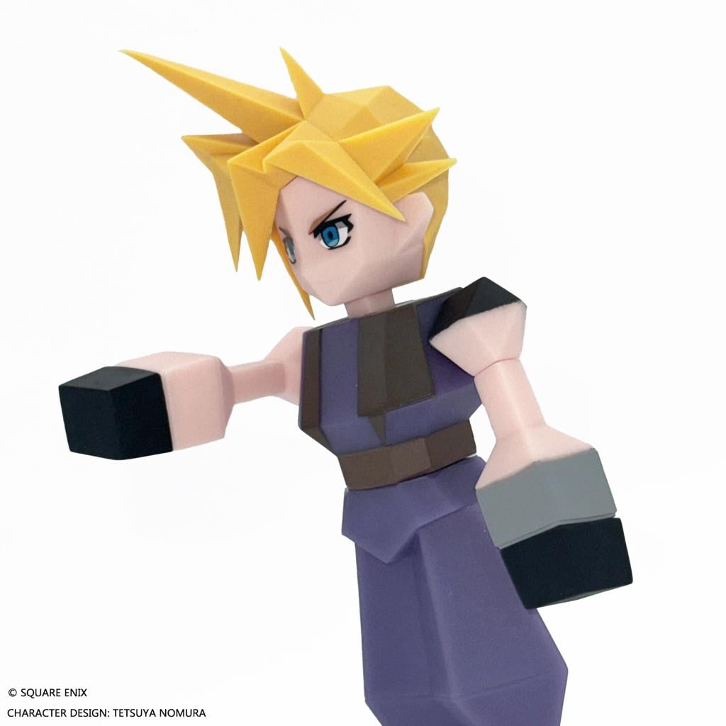FINAL FANTASY VII - Cloud Strife - Figure Polygon Soft Vinyl 15cm - 5