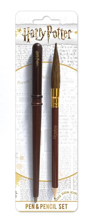 HARRY POTTER - Pen & Pencil Set - Wand & Broon - 2