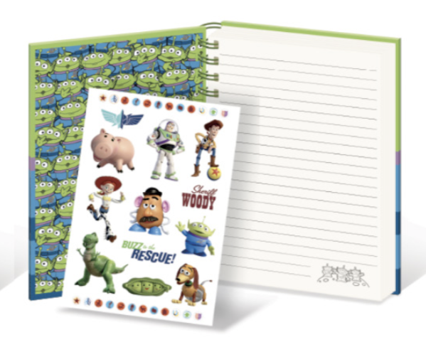 DISNEY - Notebook A5 with Stickers - Toy Story - Alien - 2