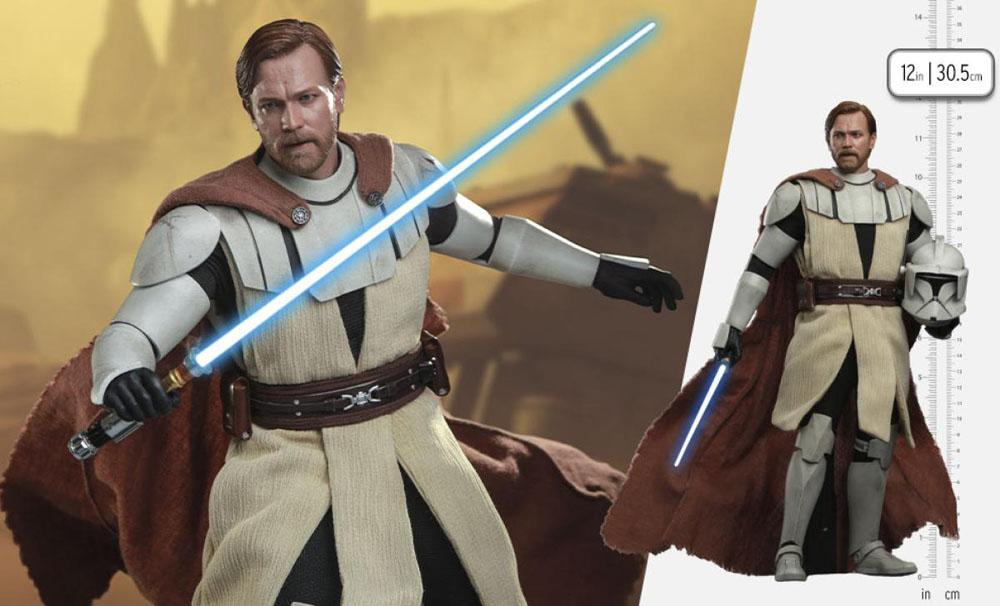 STAR WARS THE CLONE WARS - Obi-Wan Kenobi - Figurine 1/6 30cm - 6