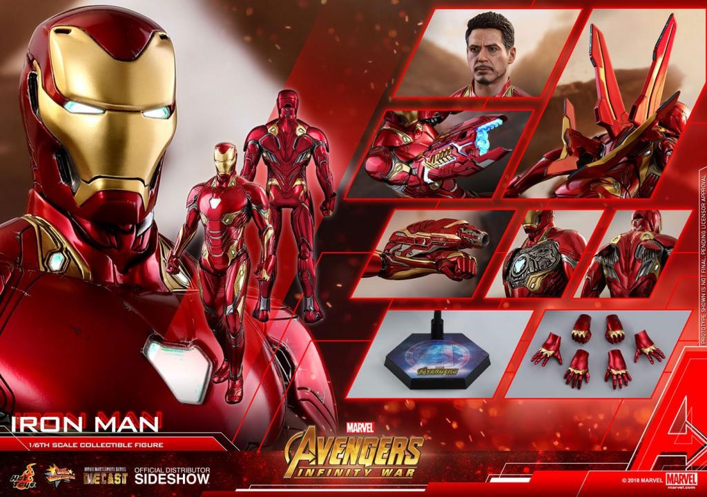 INFINITY WAR -Iron Man -Figurine Diecast Movie Masterpiece 32cm REPROD - 6