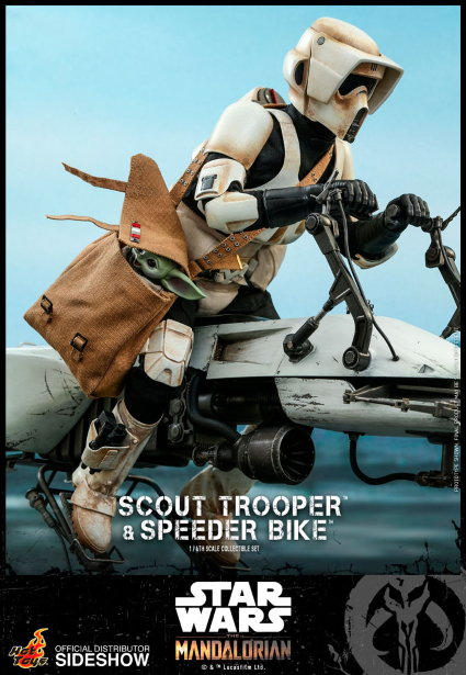 THE MANDALORIAN - Scout Trooper et Speeder - Figurine 31cm REPROD - 4