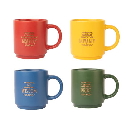 HARRY POTTER - Les 4 Maisons - Set de 4 Tasses à café avec socle 300ml - 3