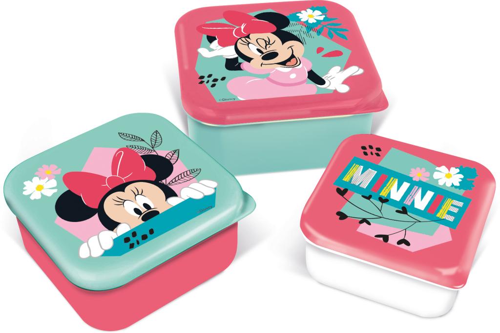 Minnie Snack Boxes 3 Pcs Shopforgeek Kitchen Utensil Stor Disney