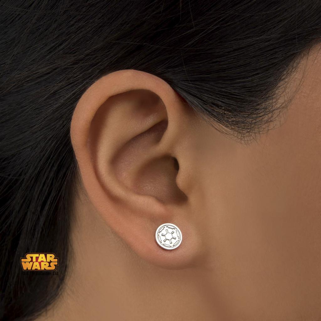 STAR WARS Boucles D'Oreille Clous Cisellés Symbol Empire Bijoux S1