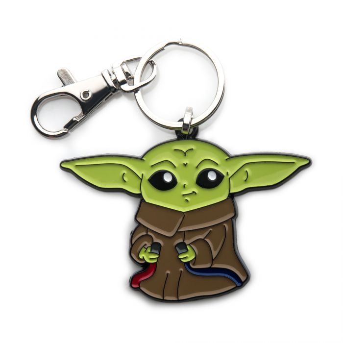 THE MANDALORIAN - Grogu with wires - Metal Keychain_IMAGE_1