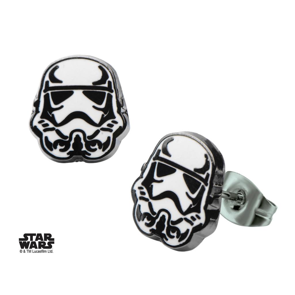 STAR WARS Boucles d'oreilles Stormtrooper émaillées Bijoux Star Wars