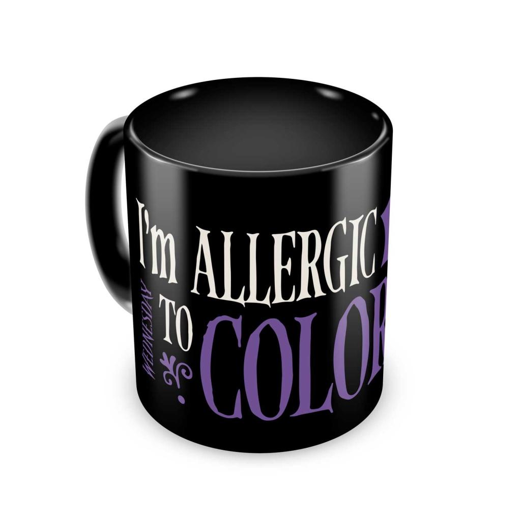 MERCREDI - 'Je suis Allergique aux Couleurs' - Mug 350ml - 3