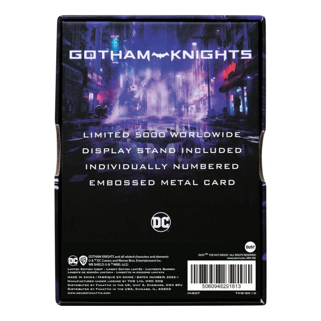 GOTHAM KNIGHTS - Reb Hood - Lingot en Métal Collection Limitée - 4