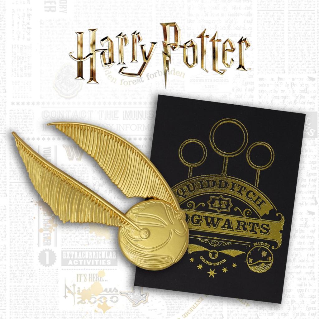 HARRY POTTER - Vif d'Or - Grand Pin's Plaqué Or 24k - 2