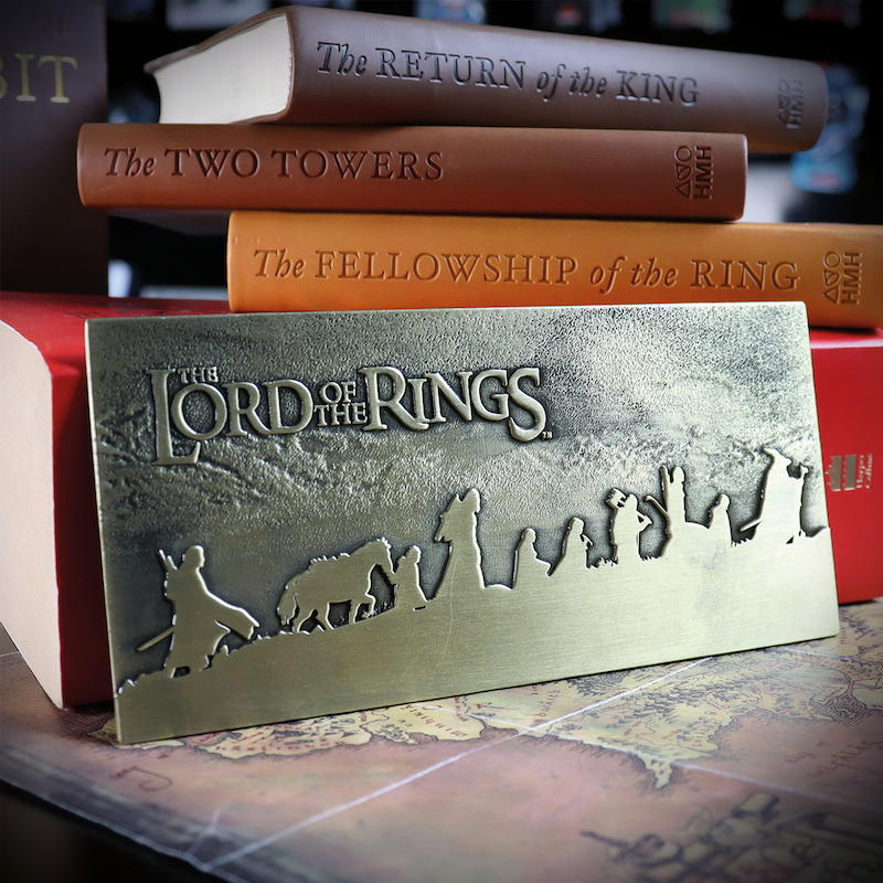 LORD OF THE RINGS The Fellowship Panneau Métal Edition Limitée