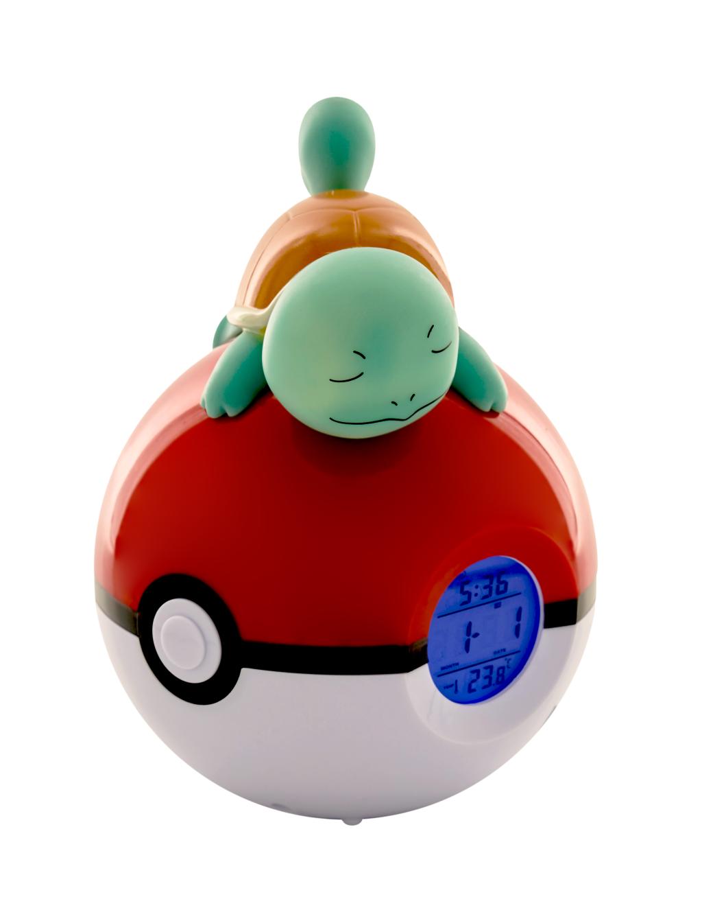 POKEMON - Squirtle - LED Light-Up Alarm Clock - 6inch - 2