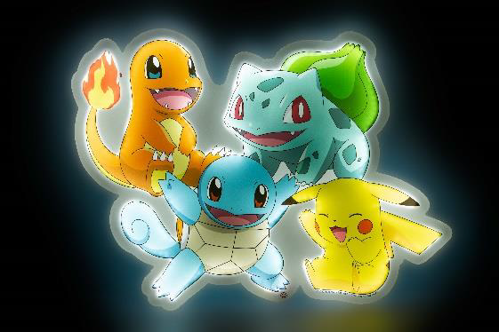 POKEMON - Team - Neon Mural Led - 54 cm - 2