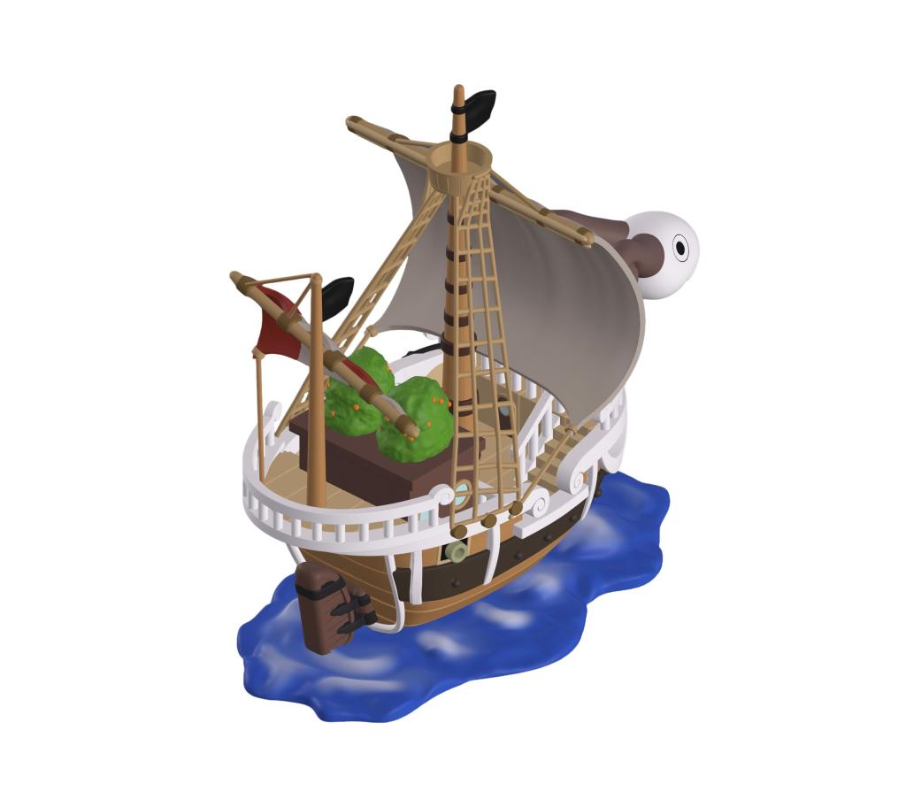ONE PIECE - Bateau Merry - Réveil Lumineux LED - 25 cm - 3