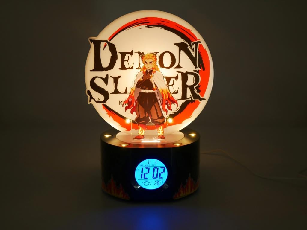 DEMON SLAYER - Rengoku - LED Light-Up Alarm Clock - 8inch - 2
