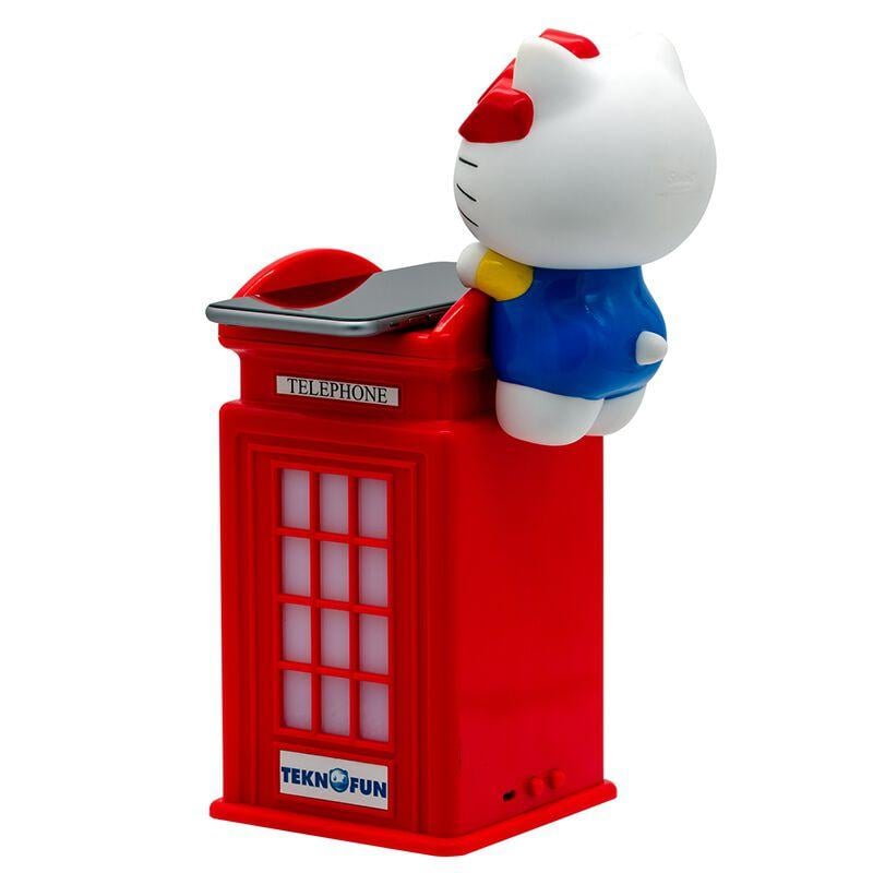 HELLO KITTY - Cabine Londres - Chargeur sans fil & USB - 25cm - 4